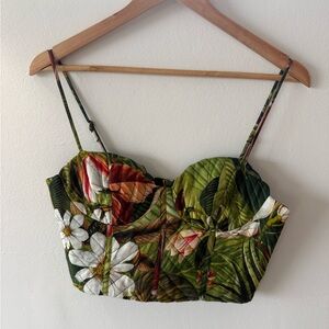 FARM Rio Tropical Floral Crop Top